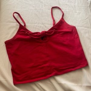 Red Aeropostale Cropped Tank Top